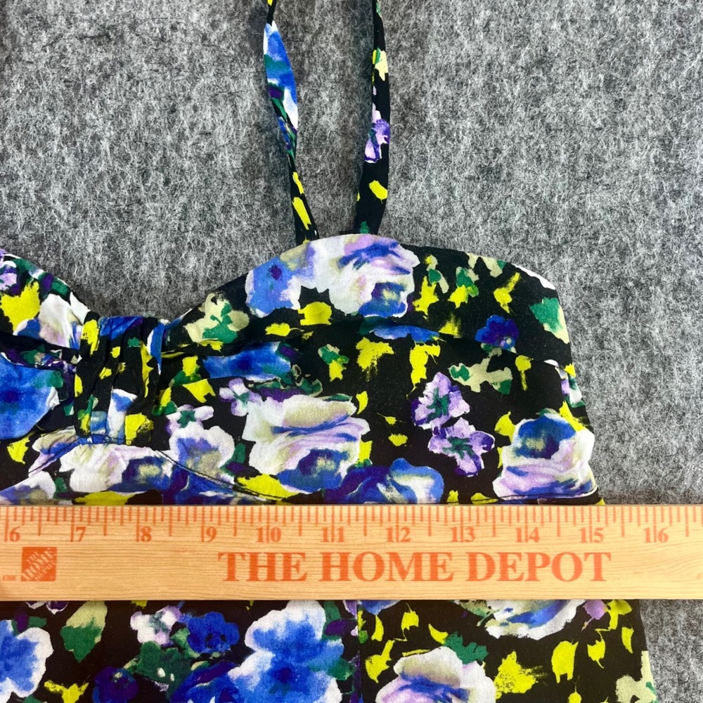 Kirra Pacsun Floral Camisole Tank Top Womens M Blue Black Boho Babydoll Y2K 90s - Picture 11 of 12